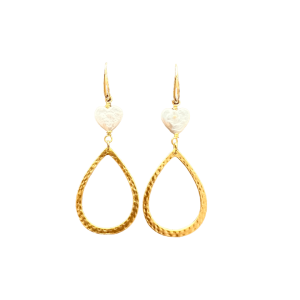 Goldplated Shell Hearts