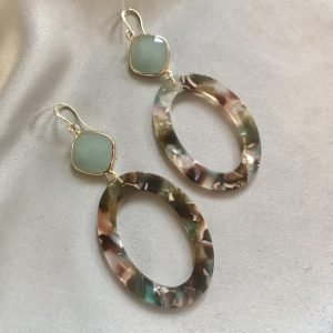 Lindegroene Jade & Bruin-Groene Resin