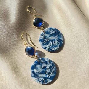 Gemêleerde Blue Resin Rond
