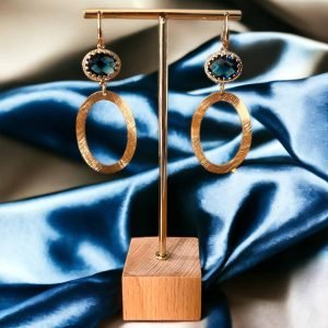 Goldplated Blue & Ovals