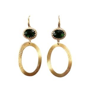 Goldplated Green & Ovals