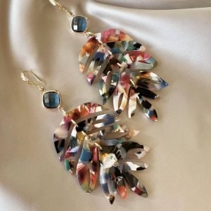 Leaves Multicolour Petrolblue