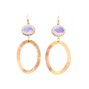 Goldplated Blush Pink & Ovals