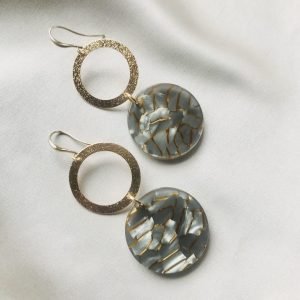 Brushed Ringen & Gemêleerde Grijs-Brons Rond