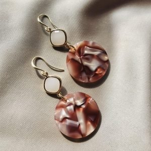 Gemêleerde Roestbruine Resin Rond