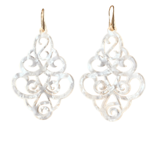 Roomwitte Kroonluchter Resin