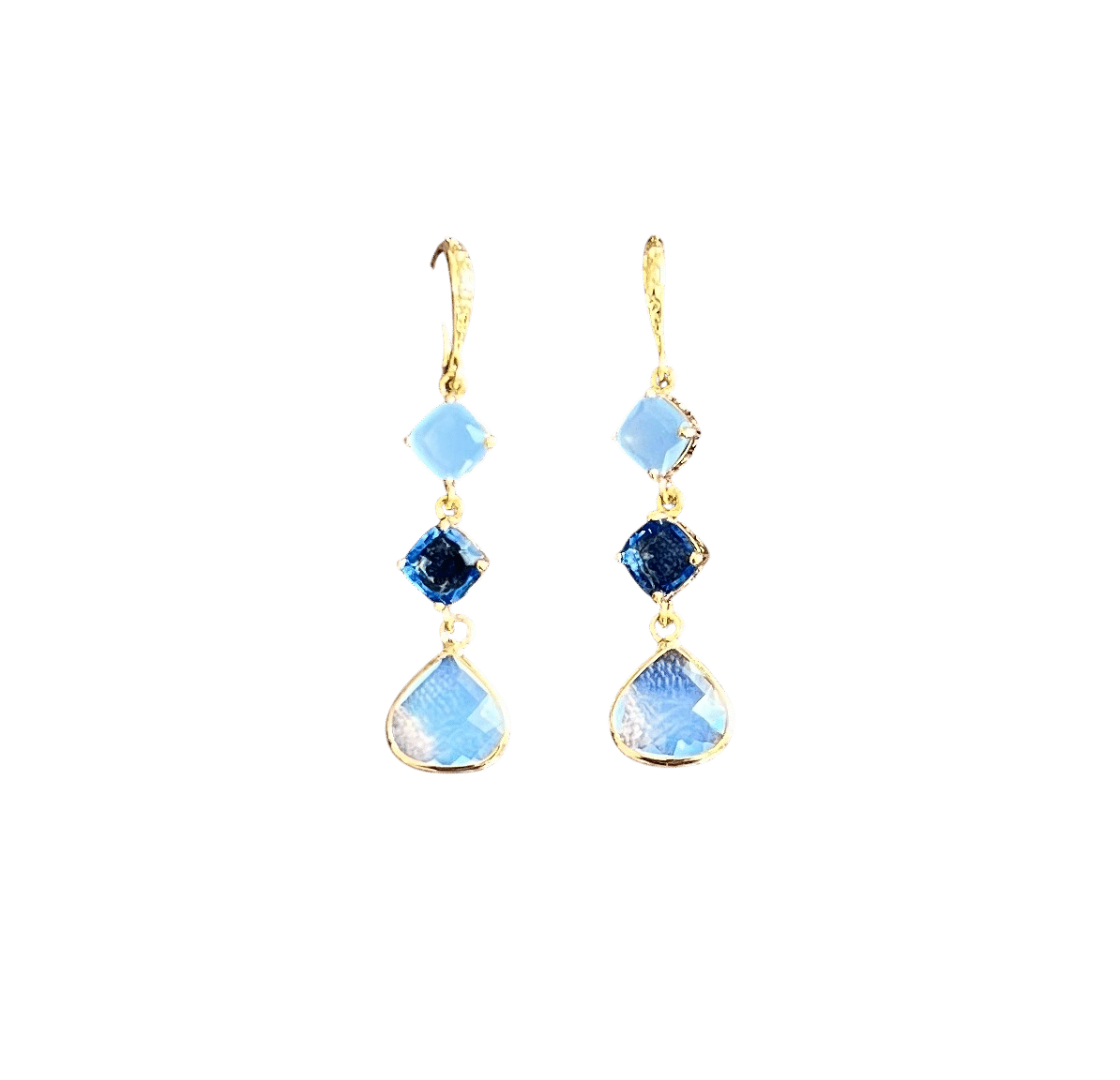 Double Blue & White