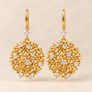 Goldplated Zirkonia Rond