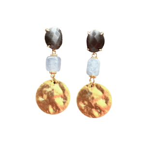 Grey Catseye & Iceblue Jade