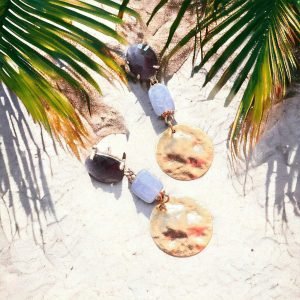 Grey Catseye & Iceblue Jade