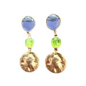 Iceblue Catseye & Appeltjesgroene Jade