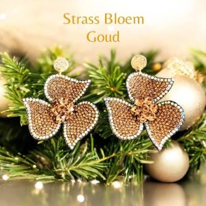 Strass Bloem Goud