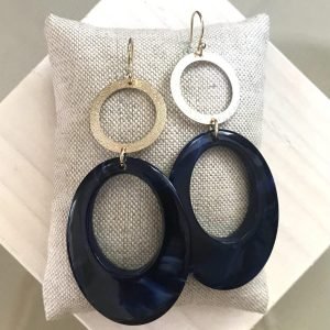 Blue Resin & Brushed Ringen