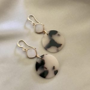 Poederwitte Jade & Dierenprint Rond