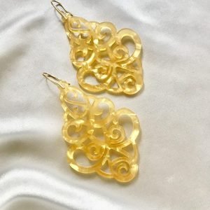 Gele Kroonluchter Resin