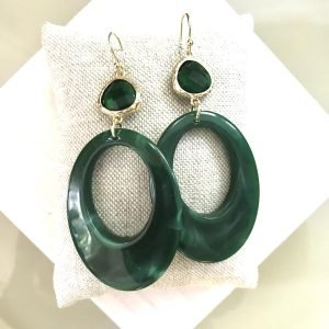 Smaragdgroene Glassteentjes & Resin