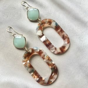 Lindegroene Jade & Bruin-Groene Resin