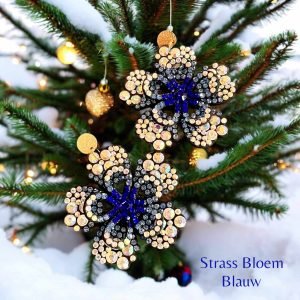 Strass Bloem Blauw