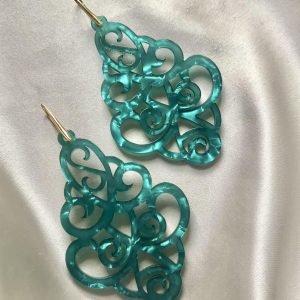 Zeegroene Kroonluchter Resin