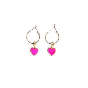 Goldplated Hartjes NeonRoze