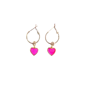 Goldplated Hartjes NeonRoze