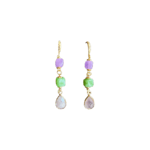 Lila en Groene Jade & Rooskwarts