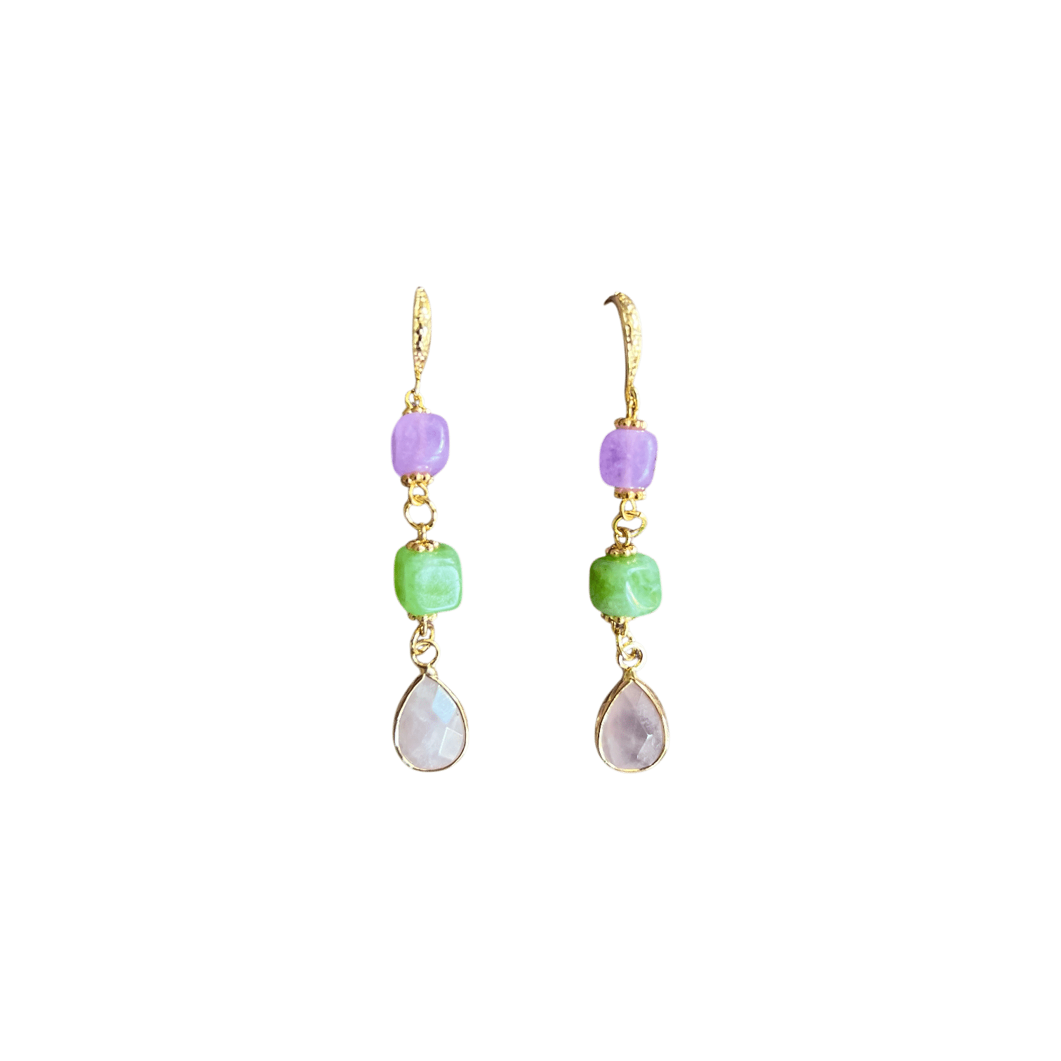 Lila en Groene Jade & Rooskwarts
