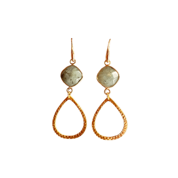 Labradoriet & Goldplated Drops