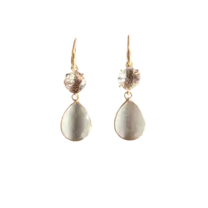 Clear White & Witte Catseye