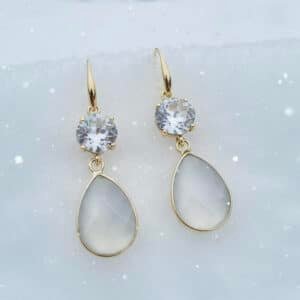 Clear White & Witte Catseye