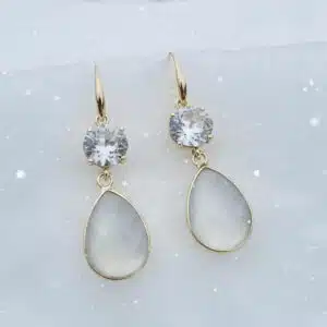 Clear White & Witte Catseye