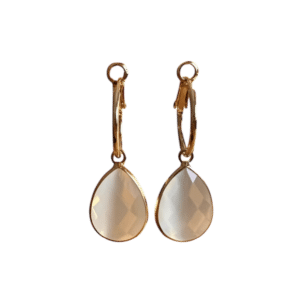 Oorringen & Witte Catseye