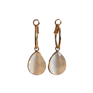 Oorringen & Witte Catseye