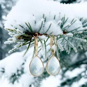 Oorringen & Witte Catseye