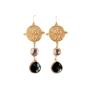 Muntjes en Clear White & Zwarte Glasstenen