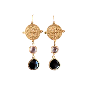 Muntjes en Clear White & Zwarte Glasstenen