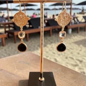 Muntjes en Clear White & Zwarte Glasstenen