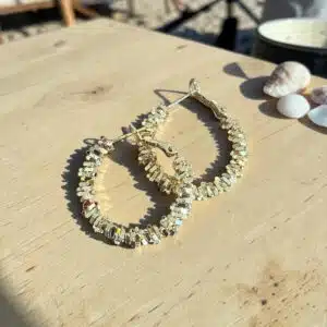 Goldplated Oorringen Reliëf
