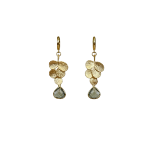 Goldplated Trosje & Bruine Glassteen