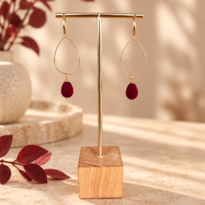 Velvet Drops Burgundy