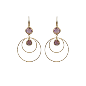 Roze en Pruim Glassteentjes & Duo Rounds (groot)